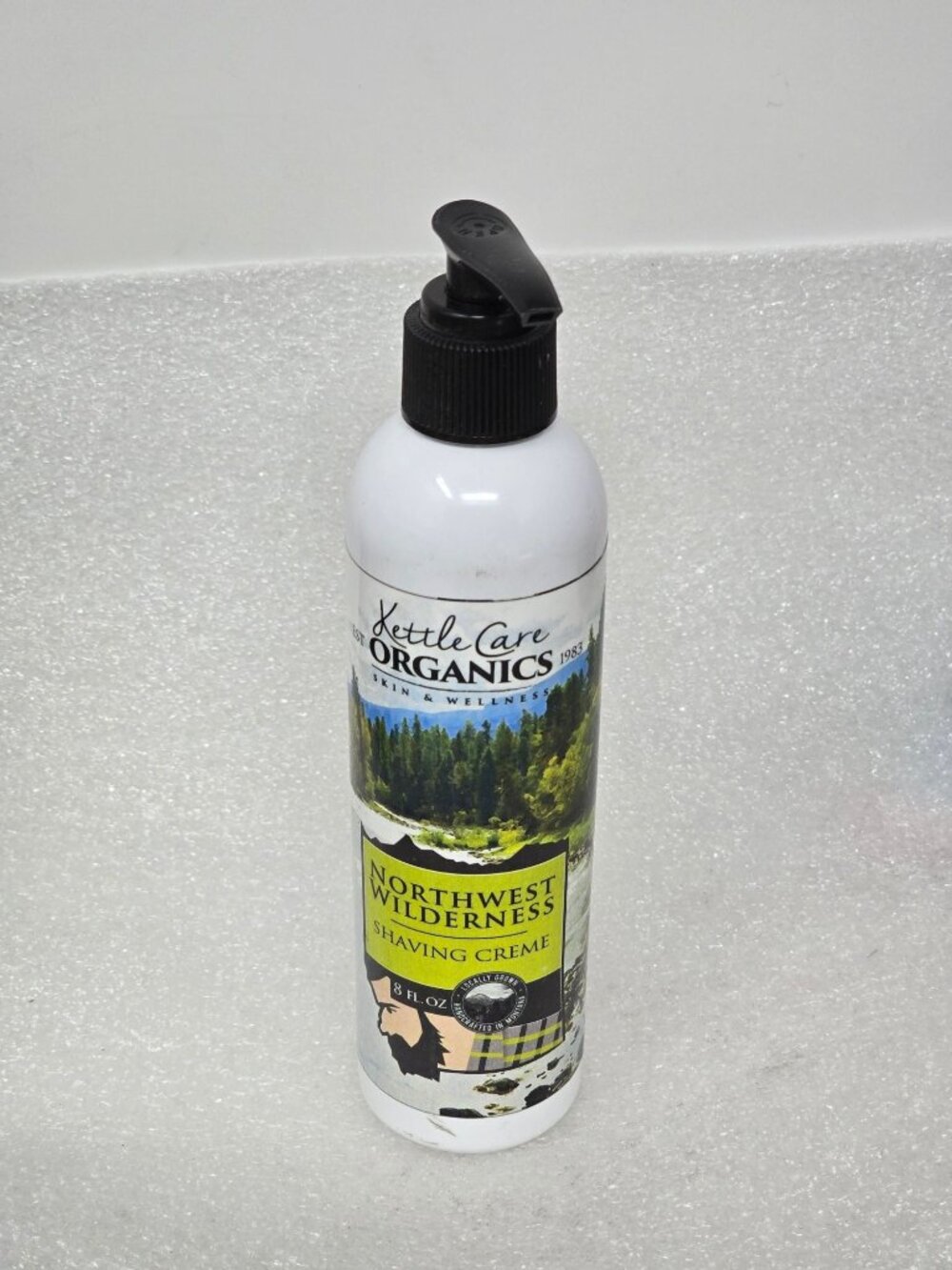 Kettle Care Organics Northwest Wilderness Shaving Cream 8 Fl Oz